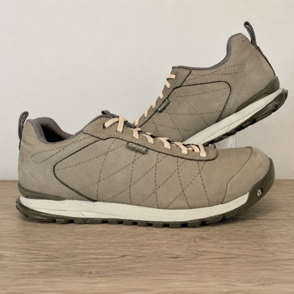 Oboz Bozeman Low Leather Hiking Trail Shoes Womens 9 Outdoor Walking Comfort